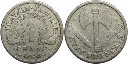 1 франк 1944 Франция