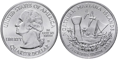 25 центов 2009 D США — Северные Марианские острова — Northern Mariana Islands