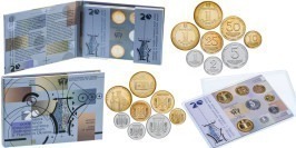 Годовой набор разменных монет 2016 Украина — 20 лет денежной реформе в Украине