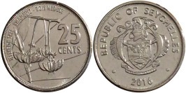 25 центов 2016 Сейшельские острова UNC