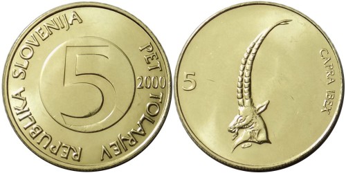 5 толаров 2000 Словения