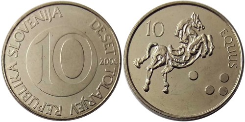 10 толаров 2006 Словения