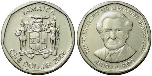 1 доллар 2008 Ямайка