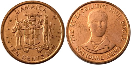 10 центов 2008 Ямайка