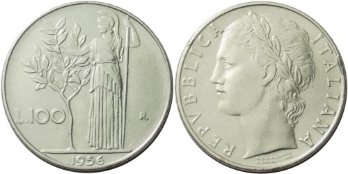 100 лир 1956 Италия