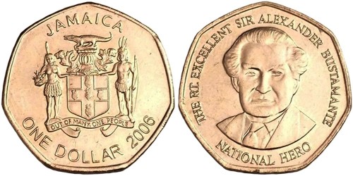 1 доллар 2006 Ямайка