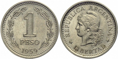 1 песо 1959 Аргентина