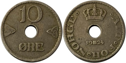 10 эре 1924 Норвегия