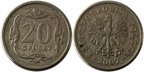 20 грошей 2007 Польша