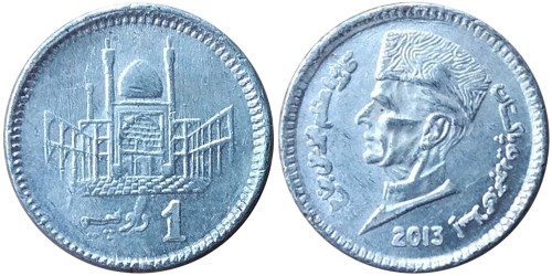 1 рупия 2013 Пакистан