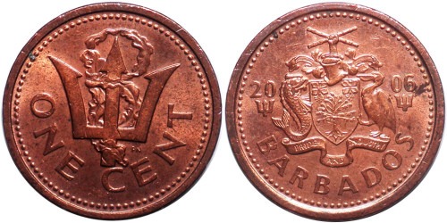 1 цент 2006 Барбадос