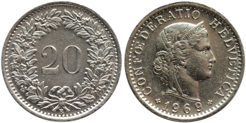 20 раппен 1969 Швейцария
