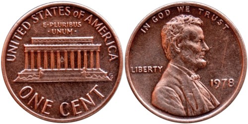 1 цент 1978 США