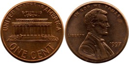 1 цент 1997 США