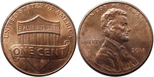 1 цент 2014  США