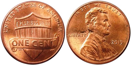 1 цент 2015  США