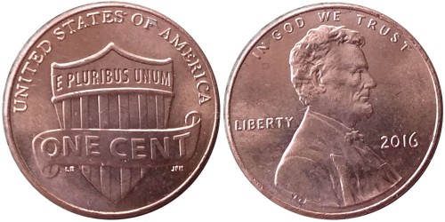 1 цент 2016 США
