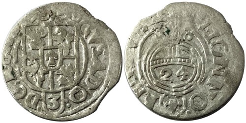 Полторак (1,5 гроша) 1633 Польша — Сигизмунд III — серебро №1
