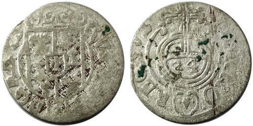 Полторак (1,5 гроша) 1633 Польша — Сигизмунд III — серебро №2