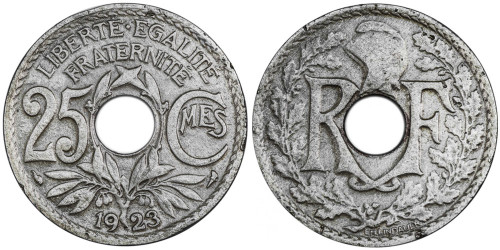 25 сантимов 1923 Франция