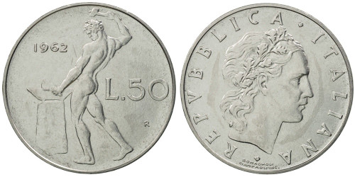 50 лир 1962 Италия
