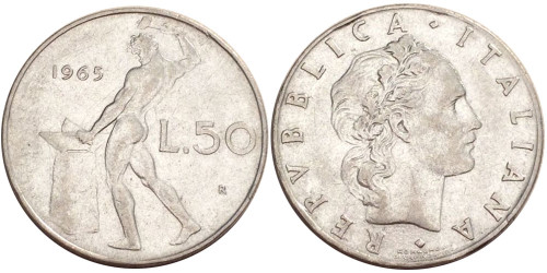 50 лир 1965 Италия