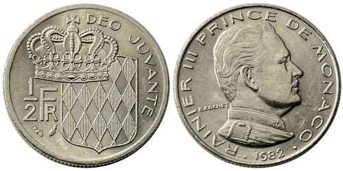 ½  франка 1982 Монако