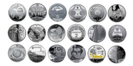 Полный набор монет НБУ 2019 года