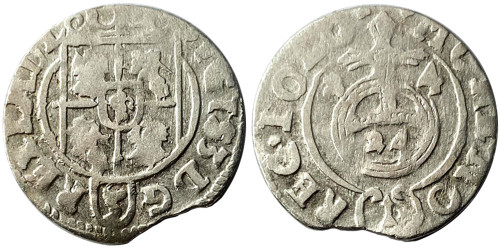 Полторак (1,5 гроша) 1624 Польша — Сигизмунд III — серебро №6