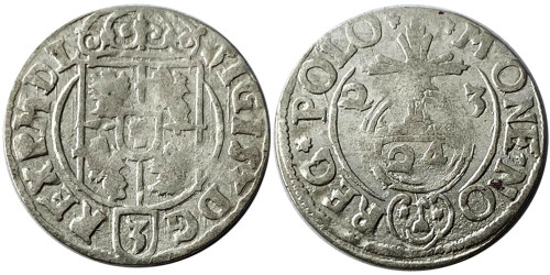 Полторак (1,5 гроша) 1623 Польша — Сигизмунд III — серебро №4