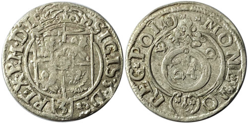 Полторак (1,5 гроша) 1622 Польша — Сигизмунд III — серебро №7