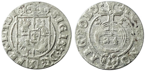 Полторак (1,5 гроша) 1625 Польша — Сигизмунд III — серебро №2