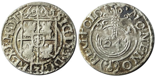 Полторак (1,5 гроша) 1621 Польша — Сигизмунд III — серебро №1