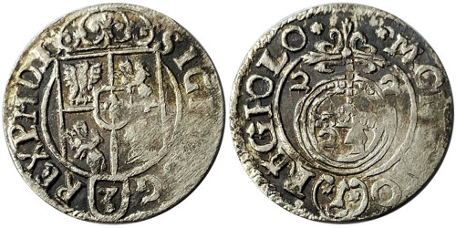 Полторак (1,5 гроша) 1622 Польша — Сигизмунд III — серебро №10