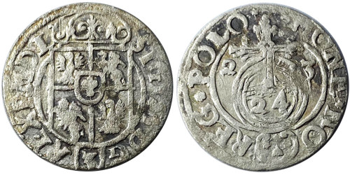 Полторак (1,5 гроша) 1623 Польша — Сигизмунд III — серебро №14