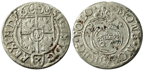 Полторак (1,5 гроша) 1622 Польша — Сигизмунд III — серебро №18