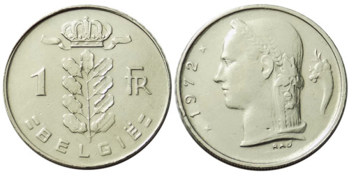 1 франк 1972 Бельгия (VL)