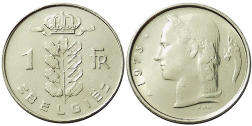 1 франк 1973 Бельгия (VL)