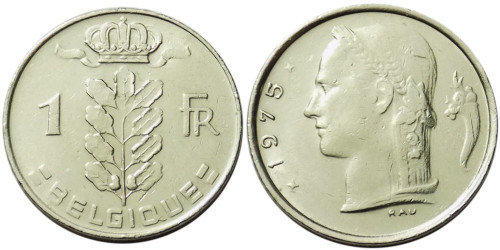 1 франк 1975 Бельгия (FR)