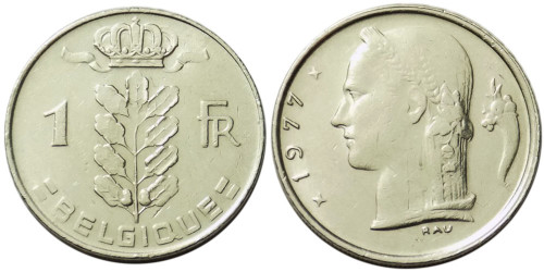 1 франк 1977 Бельгия (FR)