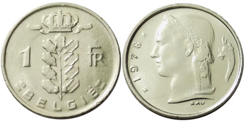 1 франк 1978 Бельгия (VL)