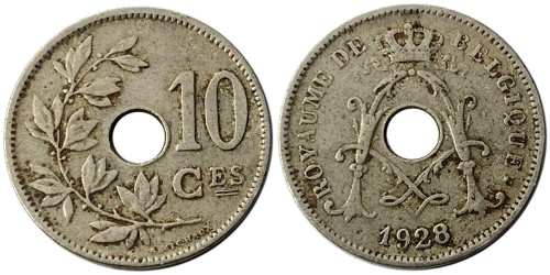 10 сантимов 1928 Бельгия (FR)