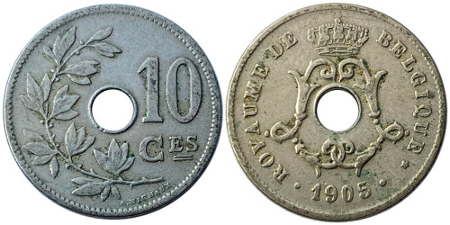 10 сантимов 1905 Бельгия (FR)