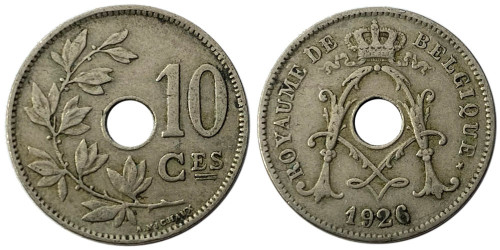 10 сантимов 1926 Бельгия (FR)