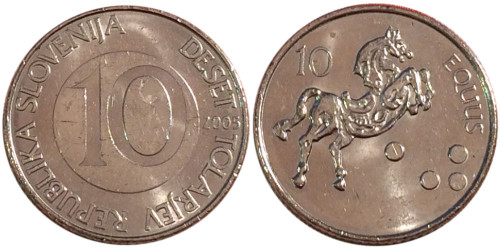 10 толаров 2005 Словения