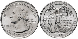 25 центов 2020 D США — Ферма Дж. А. Вейра, Коннектикут — Weir Farm UNC