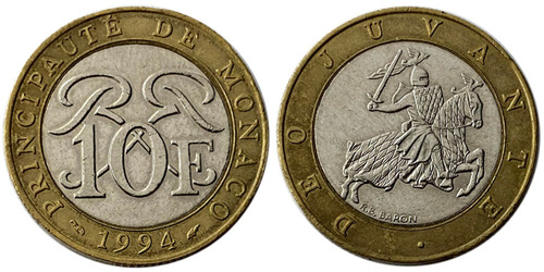 10 франков 1994 Монако
