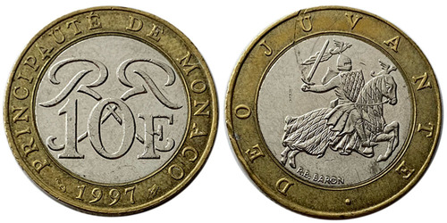 10 франков 1997 Монако