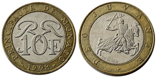 10 франков 1998 Монако
