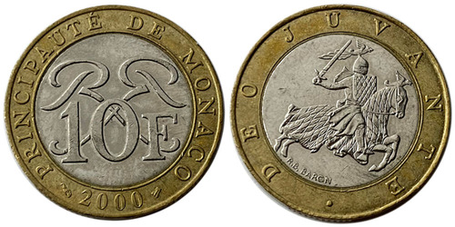 10 франков 2000 Монако